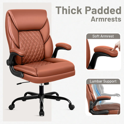Ergonomic Faux Leather Home Office Chair