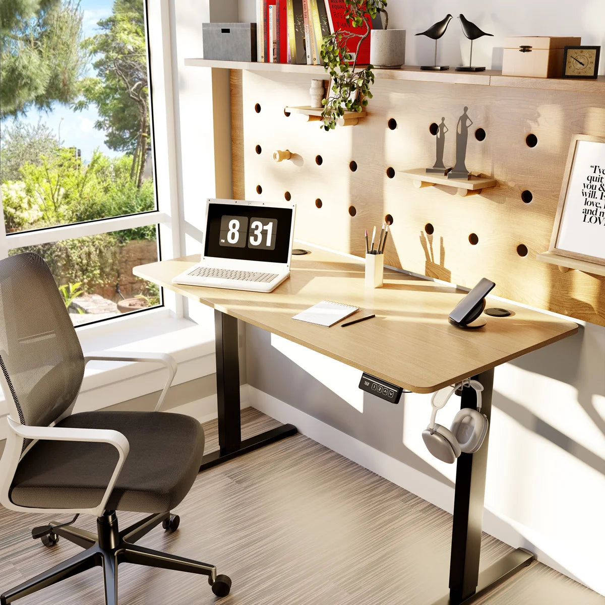 Gilman Home Office Height Adjustable Standing Desk